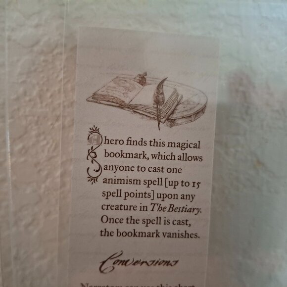 1998 Dragonlance Very Rare TSR Gold Promo Bookmark! - Picture 3 of 6